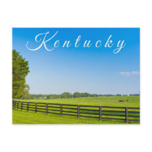 Kentucky Postcard. Countryside landscape.