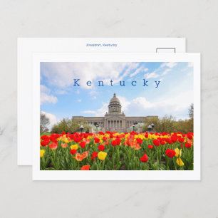 Kentucky Postcard with Frankfort state capital.