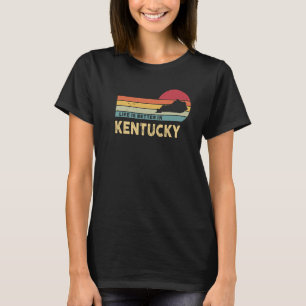 KENTUCKY Retro Vintage US State Map Kentucky Patri T-Shirt