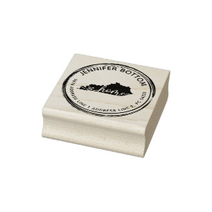 Kentucky return address rubber stamp