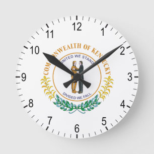 Kentucky sign round clock