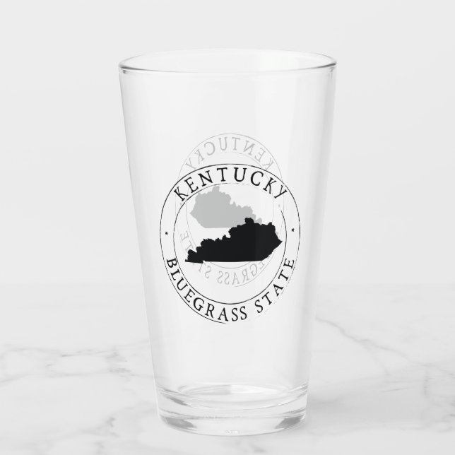 Kentucky State Drinking Glass (Back)