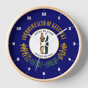 KENTUCKY STATE FLAG CLOCK