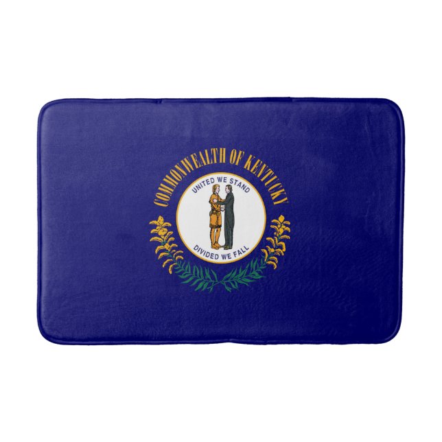 Kentucky State Flag Design Bath Mat (Front)