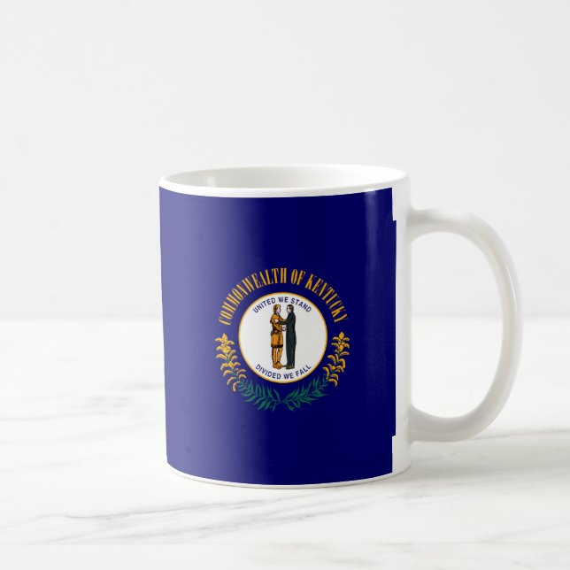 Kentucky State Flag Design Coffee Mug (Right)