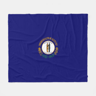 Kentucky State Flag Design Fleece Blanket