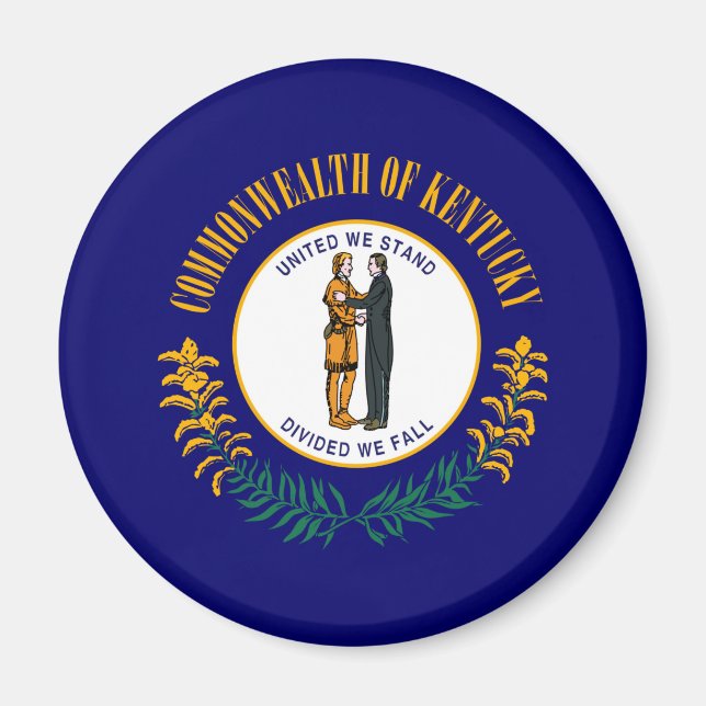 Kentucky State Flag Design Magnet (Front)