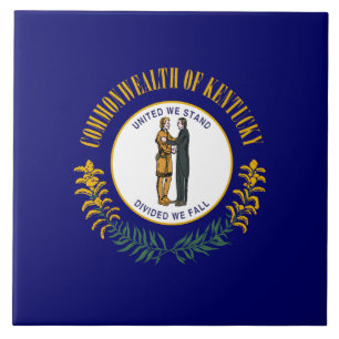 Kentucky State Flag Tile