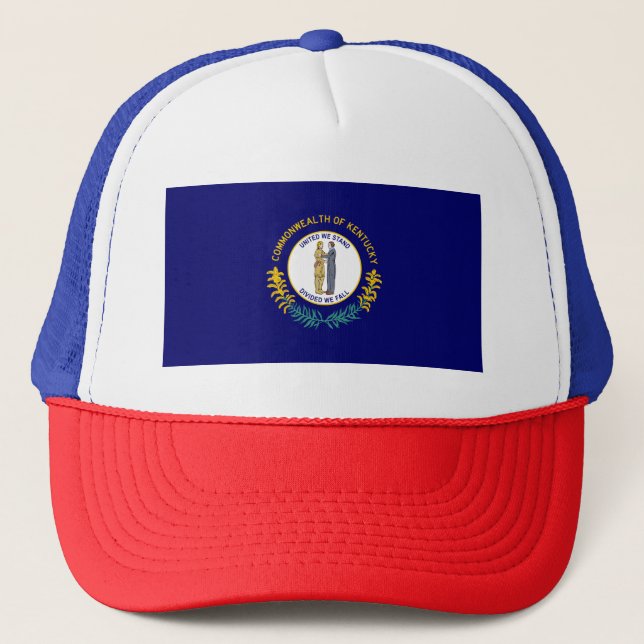 Kentucky State Flag Trucker Hat (Front)
