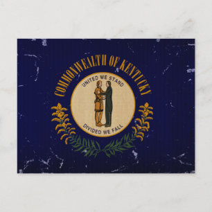 Kentucky State Flag VINTAGE.png Postcard