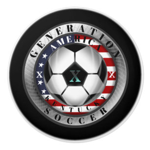 Kentucky State Generation X American Soccer Ceramic Knob