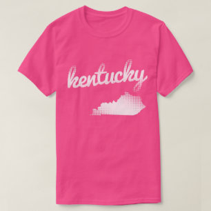Kentucky state in white T-Shirt
