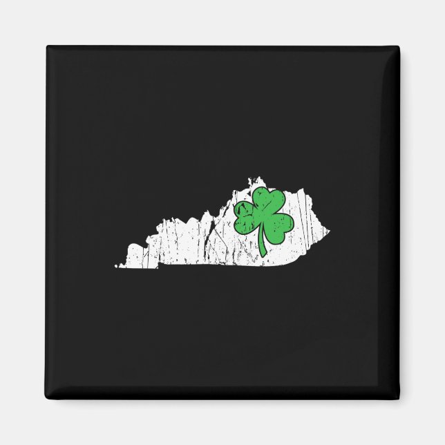 Kentucky State St. Patrick's Day Kentucky Green Sh Magnet (Front)