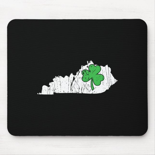 Kentucky State St. Patrick's Day Kentucky Green Sh Mouse Mat (Front)