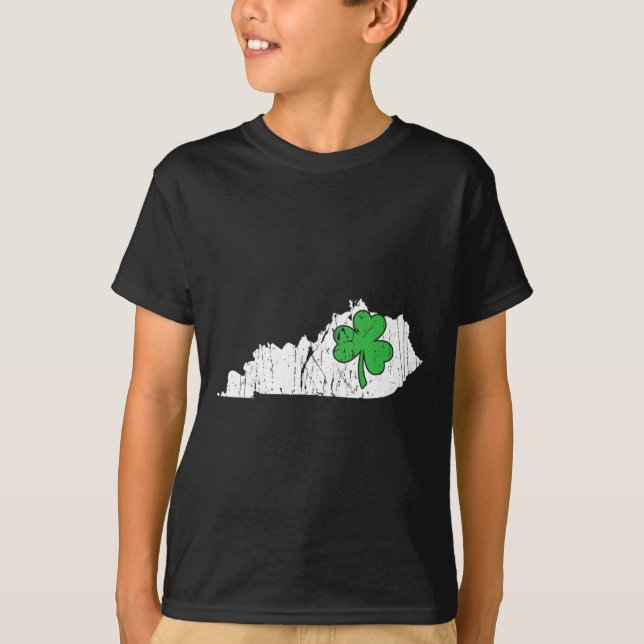 Kentucky State St. Patrick's Day Kentucky Green Sh T-Shirt (Front)