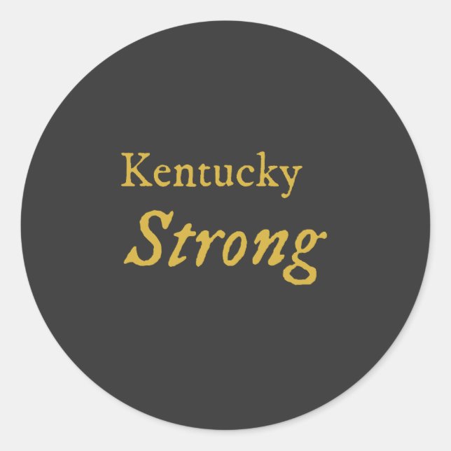 Kentucky Strong  Classic Round Sticker (Front)