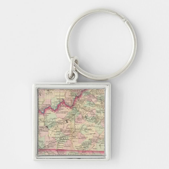 Kentucky, Tennessee Key Ring (Front)