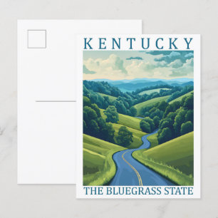 Kentucky the Bluegrass State USA Travel Place Postcard