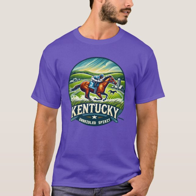 Kentucky The Spirit of Unbridled Freedom Oversized T-Shirt (Front)