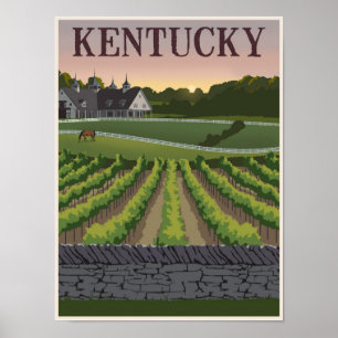 Kentucky travel poster
