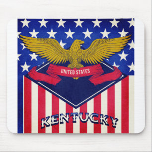 Kentucky USA Flag Mouse Mat