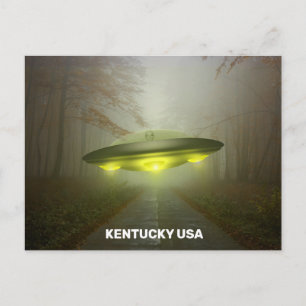 KENTUCKY USA SPACESHIP UFO ART Postcards