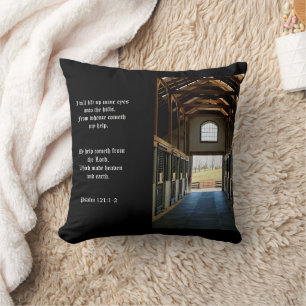 Kentucky View from the Barn, Psalm 121:1-2 Cushion