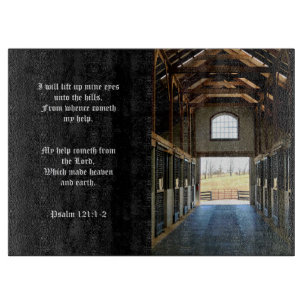 Kentucky View from the Barn, Psalm 121:1-2 Cutting Board