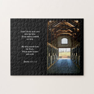 Kentucky View from the Barn, Psalm 121:1-2 Jigsaw Puzzle