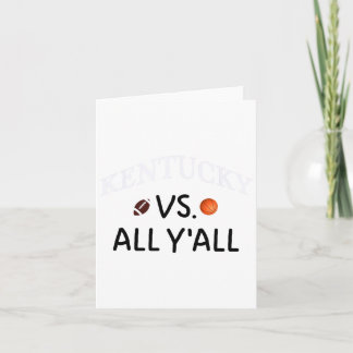 Kentucky Vs. All Y'all Footll Sketll  Card