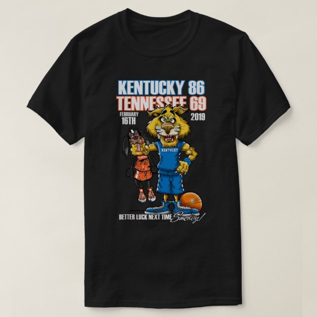 Kentucky Vs Tennessee February 2019  T-Shirt (Design Front)