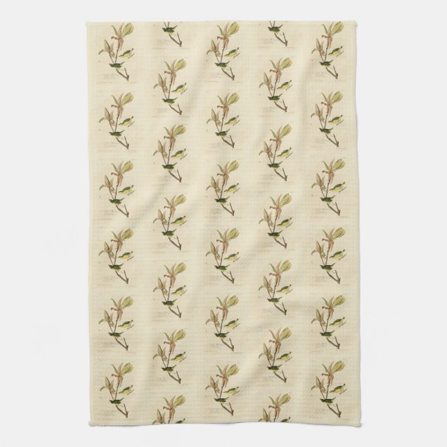 Kentucky Warbler from Audubon's Birds of America Tea Towel (Vertical)