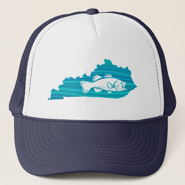 Kentucky Wave Fishing Trucker Hat (Front)