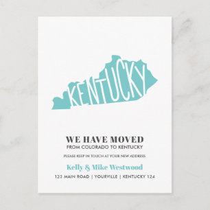 KENTUCKY We've moved New address New Home Postcard