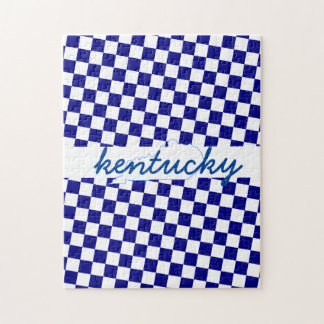 Kentucky Wildcat Fan Gift Challenging Blue Puzzle