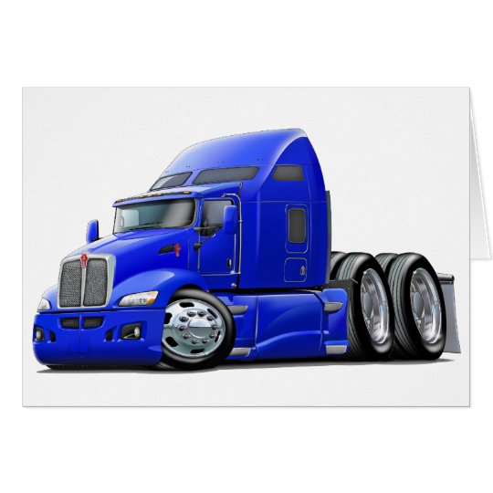 Kenworth 660 Blue Truck Card