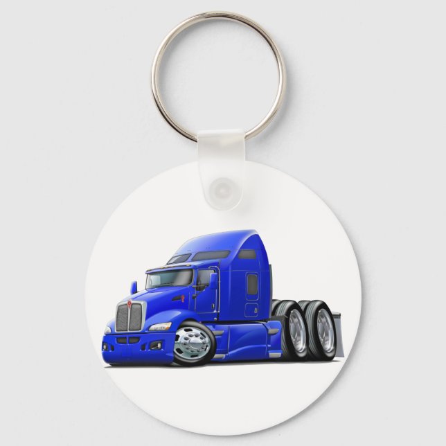 Kenworth 660 Blue Truck Key Ring (Front)