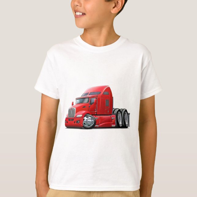 Kenworth 660 Red Truck T-Shirt (Front)