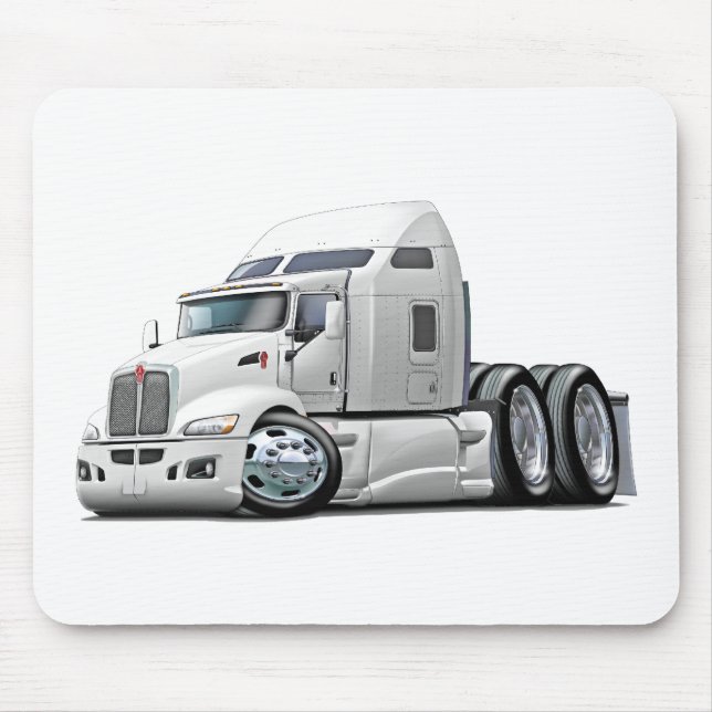 Kenworth 660 White Truck Mouse Mat (Front)