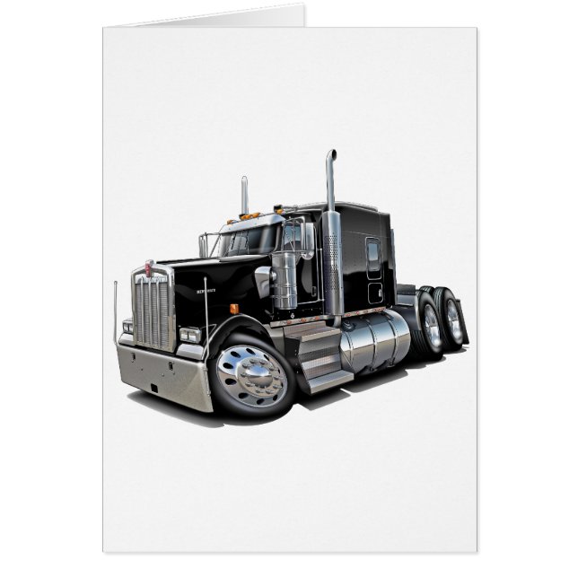 Kenworth w900 Black Truck (Front)