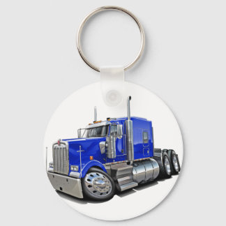 Kenworth w900 Blue Truck Key Ring
