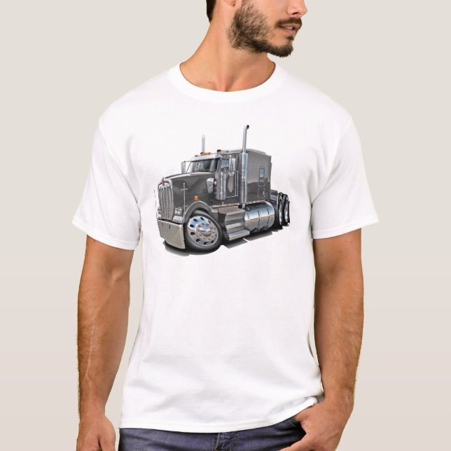 Kenworth w900 Grey Truck T-Shirt (Front)