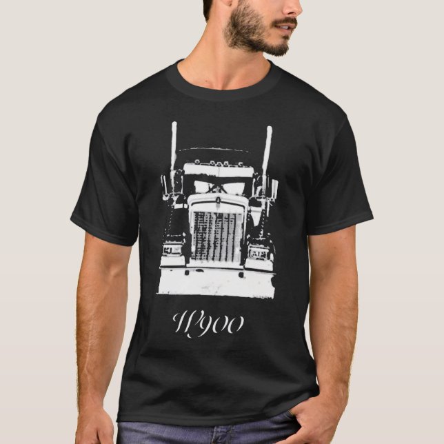 Kenworth W900 Grill View Worn Look T-Shirt (Front)