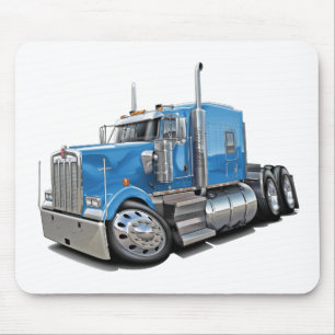 Kenworth w900 Lt Blue Truck Mouse Mat