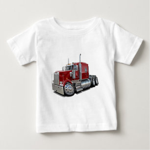 Kenworth w900 Maroon Truck Baby T-Shirt