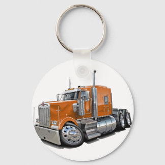 Kenworth w900 Orange Truck Key Ring