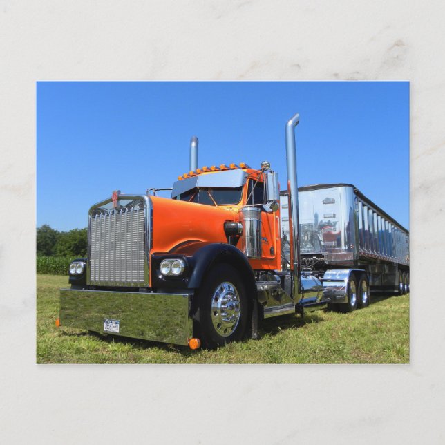 Kenworth W900A Dumper Postcard (Front)
