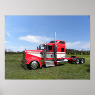 Kenworth W900L Keepin' it Low Poster