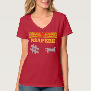 Kenya1 Msapere Tribal Hakuna Matata V-Neck T-Shirt