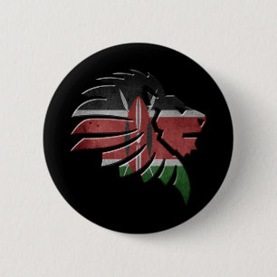 Kenya 6 Cm Round Badge